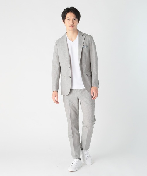 CROWDED CLOSET(クラウデッドクローゼット)の「COOLDOTS 2WAYストレッチジャケット(テーラードジャケット・メンズ・ネイビー/ダークネイビー/ライトグレー・04/03/02/01)」の6枚目の写真