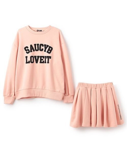 by LOVEiT（バイラビット）の「カレッジロゴセットアップ（アンサンブル・キッズ・ピンク/グレー/ブラック・150cm/140cm/130cm/120cm/160cm）」の5枚目の写真