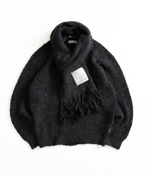 セール】マフラー付きブークレニット（ニット/セーター）｜MUHET