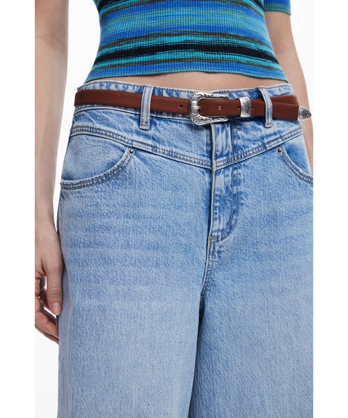 Desigual（デシグアル）の「REPRISEFINE WESTERNLEAT レザーベルト（ベルト・レディース・ブラウン・S/M/L）」の3枚目の写真