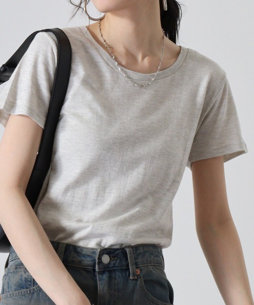 TRUSS(トラス)の「TRUSS トライブレンドウィメンズTシャツ(Tシャツ/カットソー・レディース・ブラック/オートミール/ヘザーグレー・M)」の17枚目の写真