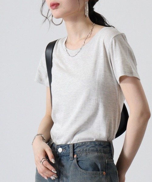 TRUSS(トラス)の「TRUSS トライブレンドウィメンズTシャツ(Tシャツ/カットソー・レディース・ブラック/オートミール/ヘザーグレー・M)」の16枚目の写真