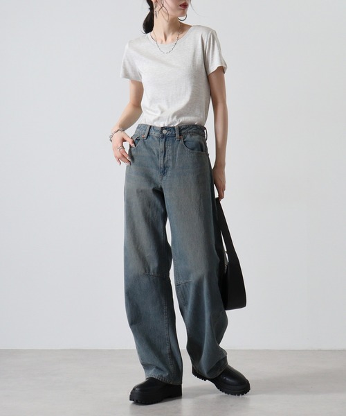TRUSS(トラス)の「TRUSS トライブレンドウィメンズTシャツ(Tシャツ/カットソー・レディース・ブラック/オートミール/ヘザーグレー・M)」の19枚目の写真