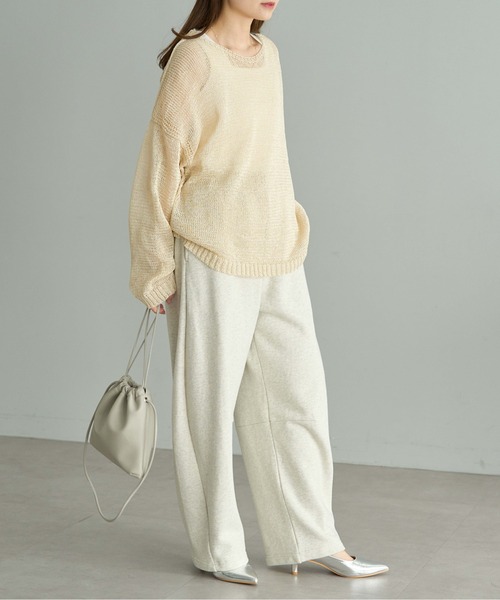 PUAL CE CIN(ピュアルセシン)の「合皮巾着バッグ(ショルダーバッグ・レディース・ブラック/シルバー/グレイッシュベージュ・FREE)」の17枚目の写真