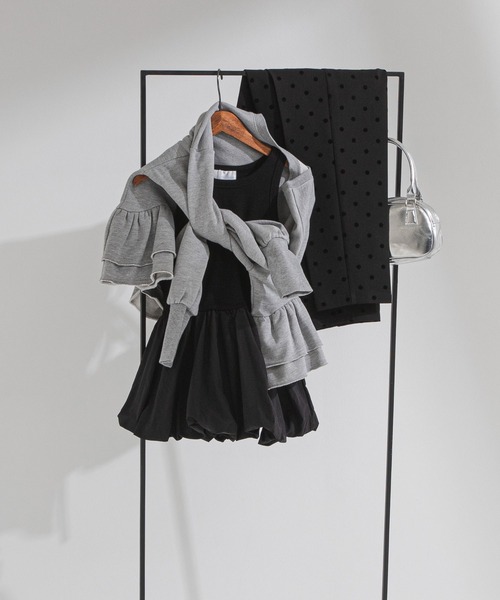 rectangle（レクタングル）の「カップ付きバルーンタンクトップ（Tシャツ/カットソー・レディース・ブラック/ホワイト/グレー・FREE）」の10枚目の写真