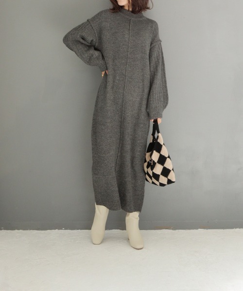 SOROTTO（ソロット）の「シンプル スクエアトゥロングブーツ サイドファスナー/太ヒール（ブーツ・レディース・ブラウン/アイボリー/ブラック・S/L/M/LL）」の22枚目の写真