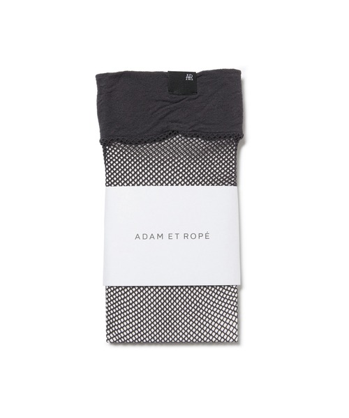 ADAM ET ROPE'（アダムエロペ）の「フィッシュネットハイソックス（ソックス/靴下・レディース・ダークブラウン/ホワイト系その他5/チャコールグレー・FREE）」の10枚目の写真