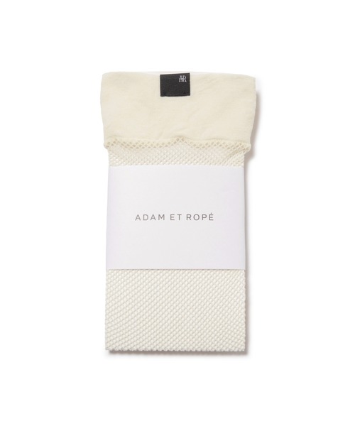 ADAM ET ROPE'（アダムエロペ）の「フィッシュネットハイソックス（ソックス/靴下・レディース・ダークブラウン/ホワイト系その他5/チャコールグレー・FREE）」の16枚目の写真