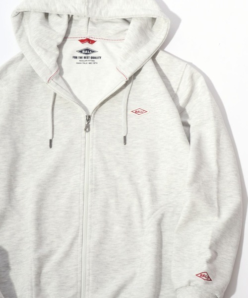 セール】2025AW BALL/ボール 裏毛 ワンポイントロゴ ワッペン刺繍