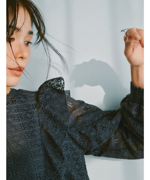 ANY SIS(エニィスィス)の「【洗える】ラッフルレース トップス(シャツ/ブラウス・レディース・ホワイト系/グレー系・0)」の10枚目の写真