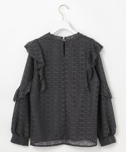 ANY SIS(エニィスィス)の「【洗える】ラッフルレース トップス(シャツ/ブラウス・レディース・ホワイト系/グレー系・0)」の8枚目の写真