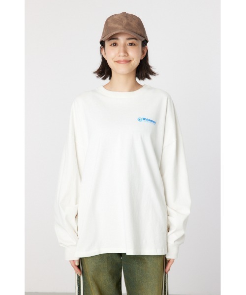 RODEO CROWNS WIDE BOWL（ロデオクラウンズワイドボウル）の「Whimmart ロングスリーブTシャツ（Tシャツ/カットソー・レディース・オフホワイト/ブラック/イエロー・FREE）」の9枚目の写真