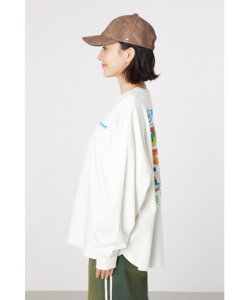 RODEO CROWNS WIDE BOWL（ロデオクラウンズワイドボウル）の「Whimmart ロングスリーブTシャツ（Tシャツ/カットソー・レディース・オフホワイト/ブラック/イエロー・FREE）」の10枚目の写真