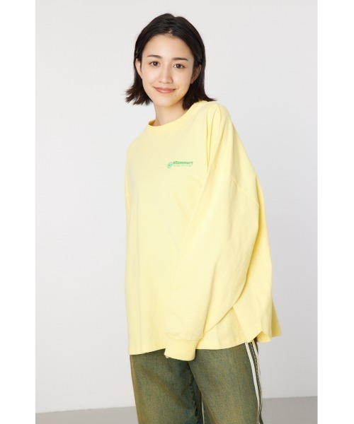 RODEO CROWNS WIDE BOWL（ロデオクラウンズワイドボウル）の「Whimmart ロングスリーブTシャツ（Tシャツ/カットソー・レディース・オフホワイト/ブラック/イエロー・FREE）」の4枚目の写真