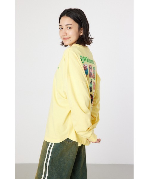 RODEO CROWNS WIDE BOWL（ロデオクラウンズワイドボウル）の「Whimmart ロングスリーブTシャツ（Tシャツ/カットソー・レディース・オフホワイト/ブラック/イエロー・FREE）」の5枚目の写真