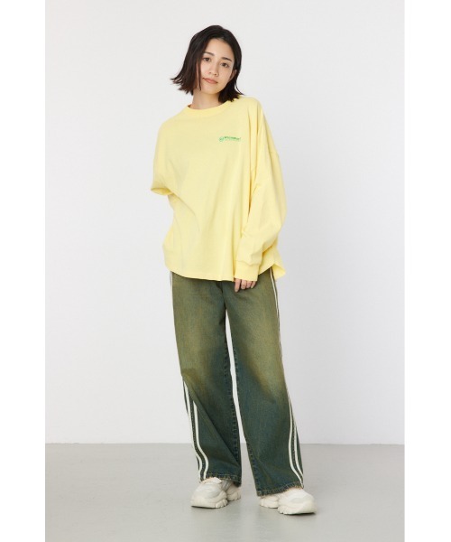 RODEO CROWNS WIDE BOWL（ロデオクラウンズワイドボウル）の「Whimmart ロングスリーブTシャツ（Tシャツ/カットソー・レディース・オフホワイト/ブラック/イエロー・FREE）」の7枚目の写真