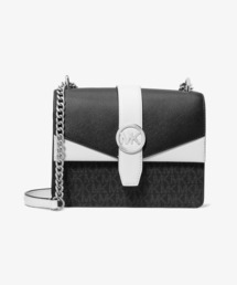 極美品　マイケルコース ショルダーバッグ クロスボディ MK シグネチャー MICHAEL KORS｜JET SET TRAVEL クロスボディ スモール - MK