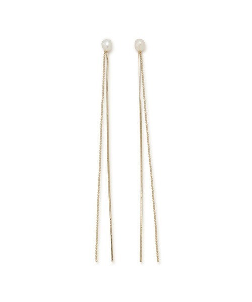 SNIDEL(スナイデル)の「ロングチェーンピアス(ピアス(両耳用)・レディース・A/B・FREE)」の2枚目の写真