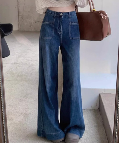 Dita Muaj.(ディータムアージュ)の「レトロブーツカット デニム(デニムパンツ・レディース・ブルー・FREE)」の1枚目の写真