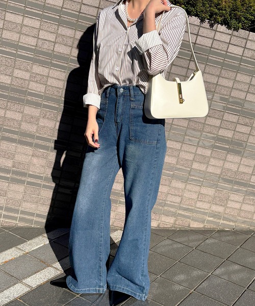 Dita Muaj.(ディータムアージュ)の「レトロブーツカット デニム(デニムパンツ・レディース・ブルー・FREE)」の14枚目の写真