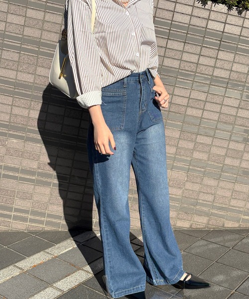 Dita Muaj.(ディータムアージュ)の「レトロブーツカット デニム(デニムパンツ・レディース・ブルー・FREE)」の11枚目の写真