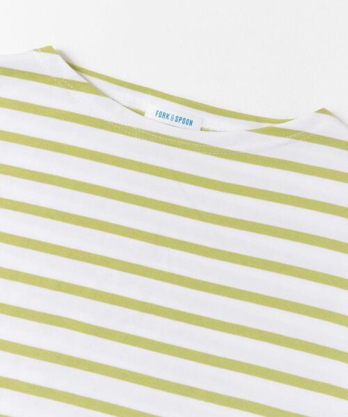FORK&SPOON（フォークアンドスプーン）の「FORK&SPOON　ボートネックボーダー（Tシャツ/カットソー・レディース・グレー系その他/グリーン系その他/ブルー系その他/イエロー系その他・1/2）」の19枚目の写真