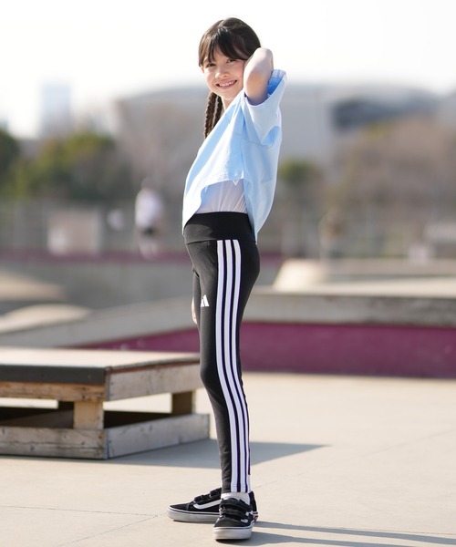 adidas(アディダス)の「adidas/アディダス レギンス キッズ K ESS 3ST KRG76(レギンス/スパッツ・キッズ・ブラック・130cm/140cm/150cm/160cm)」の11枚目の写真