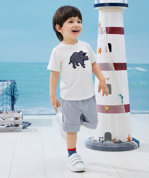 combimini（コンビミニ）の「2wayハーフパンツ（コードレーン）（その他パンツ・キッズ・ブルー・80/90/100/110/120）」の3枚目の写真
