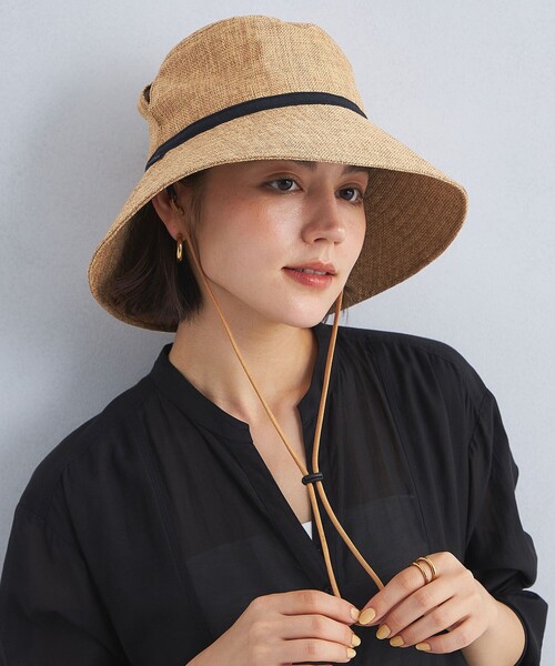 green label relaxing（グリーンレーベルリラクシング）の「【別注】＜コカゲル＞ シートワイド ハット（ハット・レディース・モカ/ナチュラル/ブラック・M/L）」の7枚目の写真