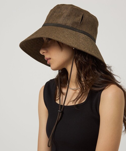 green label relaxing（グリーンレーベルリラクシング）の「【別注】＜コカゲル＞ シートワイド ハット（ハット・レディース・モカ/ナチュラル/ブラック・M/L）」の11枚目の写真