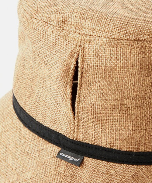 green label relaxing（グリーンレーベルリラクシング）の「【別注】＜コカゲル＞ シートワイド ハット（ハット・レディース・モカ/ナチュラル/ブラック・M/L）」の21枚目の写真