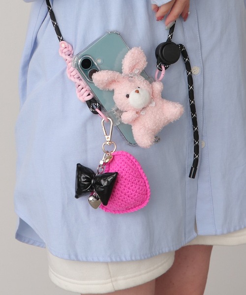 w*w様 ハートさんの編みぐるみキーホルダー〇 w*w様 ハート