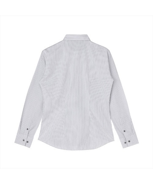 TOKYO SHIRTS（トウキョウシャツ）の「透け防止 形態安定ノーアイロン ワイド 長袖ビジネスワイシャツ（ビジネスシャツ・レディース・ブルー・M/L/XL/XS/LL/S）」の2枚目の写真