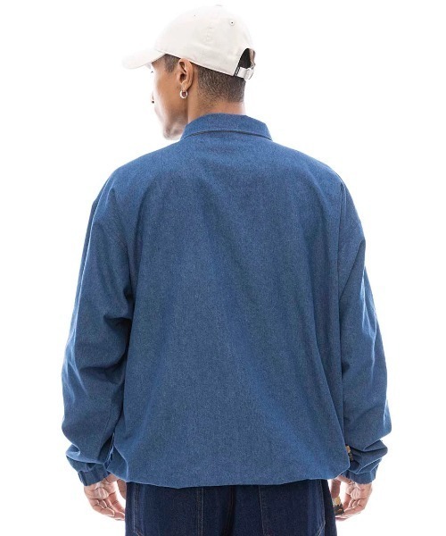 ELEMENT（エレメント）の「ELEMENT メンズ MR CARTER JACKET ジャケット 【2025年春夏モデル】/エレメントドローコード付きコーチジャケット（ブルゾン・メンズ・ライトインディゴブルー/ブラック系その他/インディゴブルー・X-LARGE/MEDIUM/LARGE）」の19枚目の写真