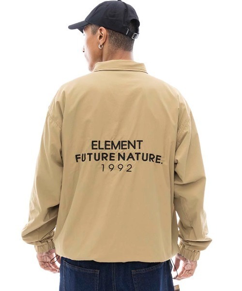 ELEMENT（エレメント）の「ELEMENT メンズ MR CARTER JACKET ジャケット 【2025年春夏モデル】/エレメントドローコード付きコーチジャケット（ブルゾン・メンズ・ライトインディゴブルー/ブラック系その他/インディゴブルー・X-LARGE/MEDIUM/LARGE）」の22枚目の写真