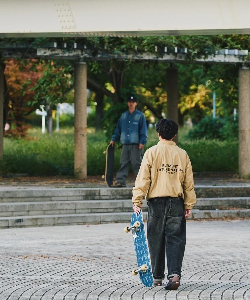 ELEMENT（エレメント）の「ELEMENT メンズ MR CARTER JACKET ジャケット 【2025年春夏モデル】/エレメントドローコード付きコーチジャケット（ブルゾン・メンズ・ライトインディゴブルー/ブラック系その他/インディゴブルー・X-LARGE/MEDIUM/LARGE）」の16枚目の写真