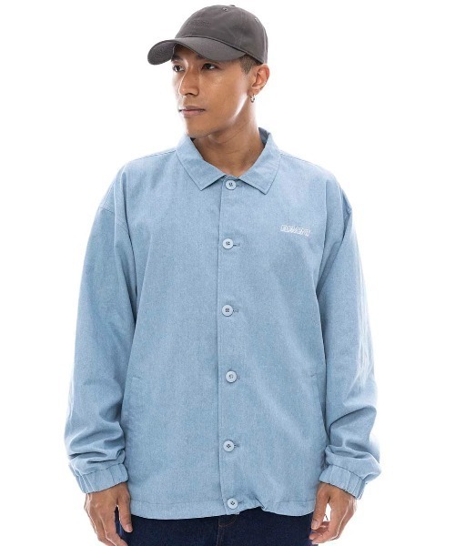 ELEMENT（エレメント）の「ELEMENT メンズ MR CARTER JACKET ジャケット 【2025年春夏モデル】/エレメントドローコード付きコーチジャケット（ブルゾン・メンズ・ライトインディゴブルー/ブラック系その他/インディゴブルー・X-LARGE/MEDIUM/LARGE）」の11枚目の写真