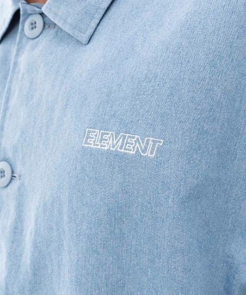ELEMENT（エレメント）の「ELEMENT メンズ MR CARTER JACKET ジャケット 【2025年春夏モデル】/エレメントドローコード付きコーチジャケット（ブルゾン・メンズ・ライトインディゴブルー/ブラック系その他/インディゴブルー・X-LARGE/MEDIUM/LARGE）」の9枚目の写真
