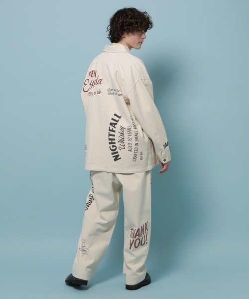 niko and...（ニコアンド）の「【LETTERBOY(レターボーイ)】コラボ落書きプリントパンツ（その他パンツ・メンズ・ナチュラル/ブラウン・MEDIUM/LARGE）」の10枚目の写真