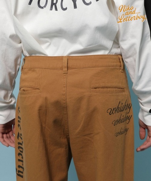 niko and...（ニコアンド）の「【LETTERBOY(レターボーイ)】コラボ落書きプリントパンツ（その他パンツ・メンズ・ナチュラル/ブラウン・MEDIUM/LARGE）」の17枚目の写真