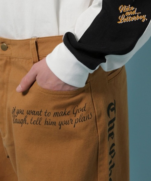 niko and...（ニコアンド）の「【LETTERBOY(レターボーイ)】コラボ落書きプリントパンツ（その他パンツ・メンズ・ナチュラル/ブラウン・MEDIUM/LARGE）」の20枚目の写真
