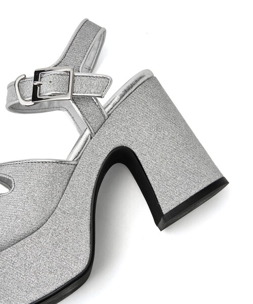 SY UNITED ARROWS(シーユナイテッドアローズ)の「<SY>3ビジューリボン サンダル100●↑(サンダル・レディース・シルバー/ライトブルー/ブラック・25cm/24.5cm/24cm/23.5cm/23cm/22.5cm)」の14枚目の写真