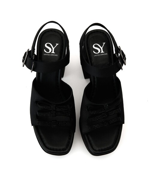 SY UNITED ARROWS(シーユナイテッドアローズ)の「<SY>3ビジューリボン サンダル100●↑(サンダル・レディース・シルバー/ライトブルー/ブラック・25cm/24.5cm/24cm/23.5cm/23cm/22.5cm)」の15枚目の写真