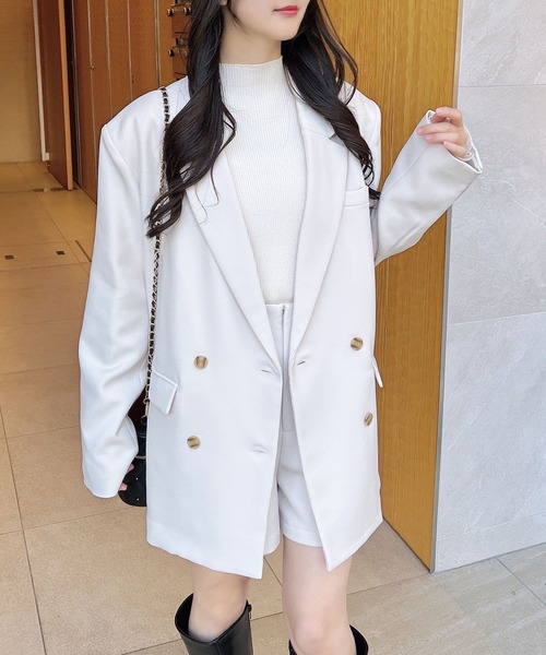 INGNI（イング）の「BIGテーラード／ジャケット（テーラードジャケット・レディース・アイボリー/ブラック/グレー・M）」の11枚目の写真