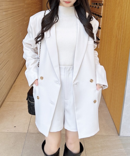 INGNI（イング）の「BIGテーラード／ジャケット（テーラードジャケット・レディース・アイボリー/ブラック/グレー・M）」の12枚目の写真