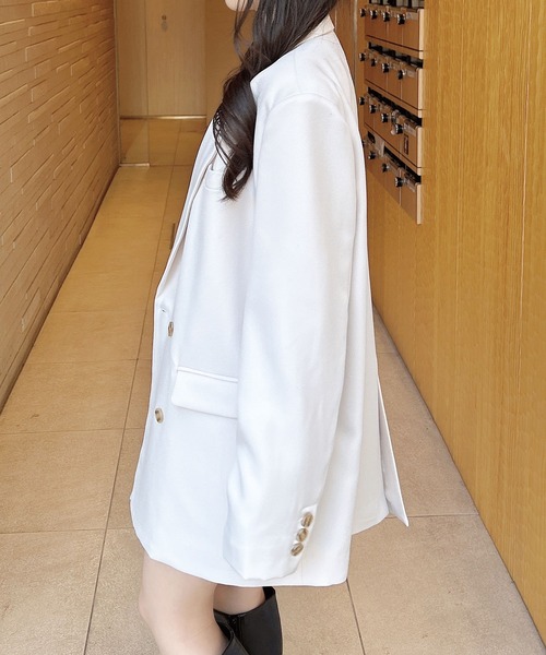 INGNI（イング）の「BIGテーラード／ジャケット（テーラードジャケット・レディース・アイボリー/ブラック/グレー・M）」の14枚目の写真