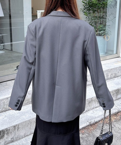 INGNI（イング）の「BIGテーラード／ジャケット（テーラードジャケット・レディース・アイボリー/ブラック/グレー・M）」の22枚目の写真