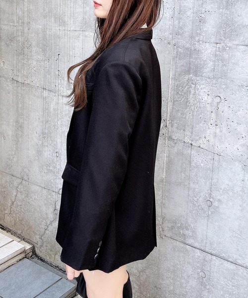 INGNI（イング）の「BIGテーラード／ジャケット（テーラードジャケット・レディース・アイボリー/ブラック/グレー・M）」の6枚目の写真