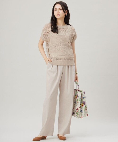 自由区(ジユウク)の「LIPストレッチワイドストレート パンツ(その他パンツ・レディース・ブラック系/ベージュ系/アイボリー系・38/40/36/42)」の15枚目の写真