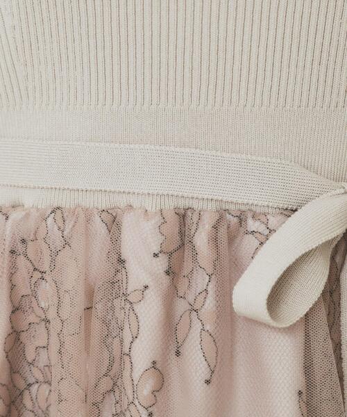 index（インデックス）の「チュールレーススカートドッキングワンピース【洗濯機洗い可】（ワンピース・レディース・ナチュラル/チャコールグレー/サックスブルー/パープル系1・42/40/38/36）」の21枚目の写真